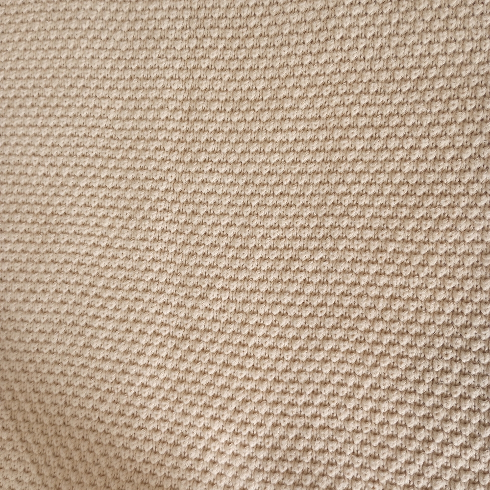 Henley Button Up Waffle Knit Crewneck Sweater Size XL - Picture 6 of 9